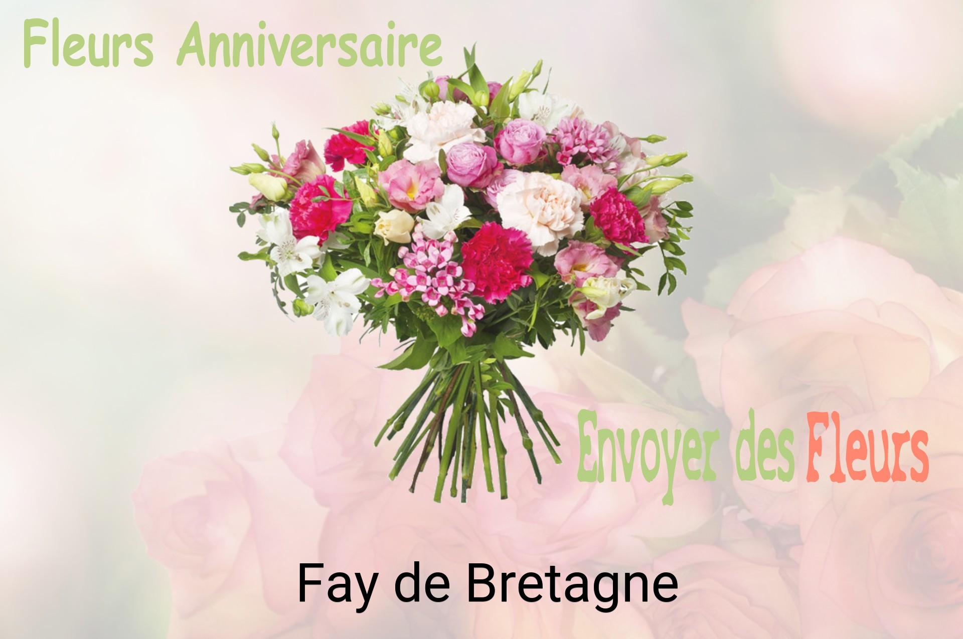Bouquet de fleurs d’anniversaire livré à Fay-de-Bretagne