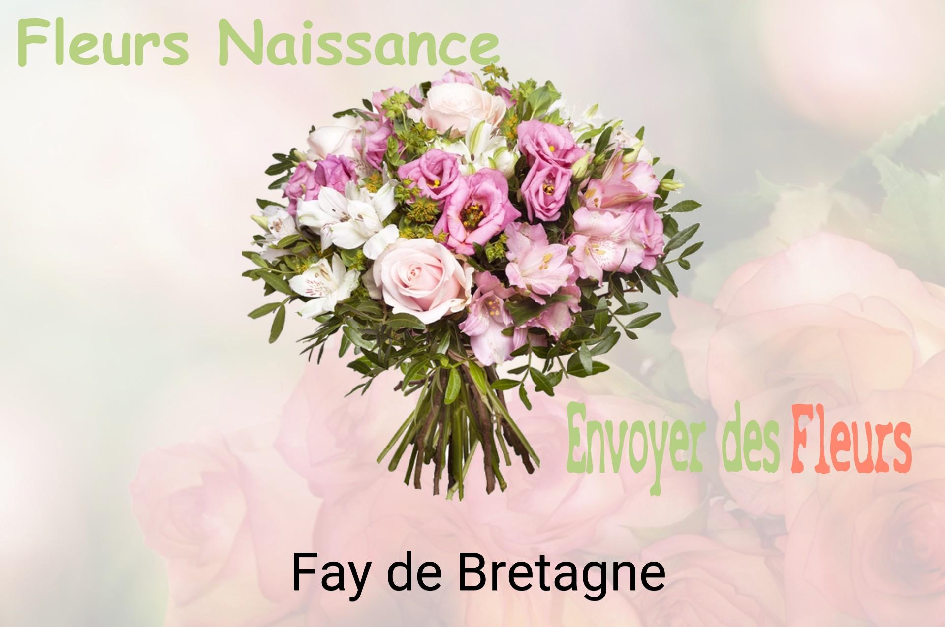 Bouquet de fleurs de naissance livré à Fay-de-Bretagne